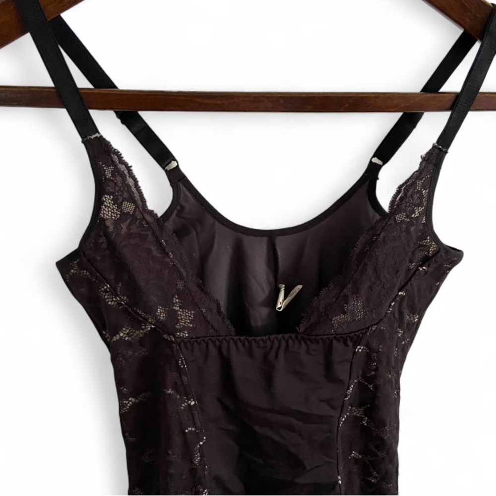 Maidenform Black Firm Foundations Cool Comfort Torsette Shapewear Size‎ S
